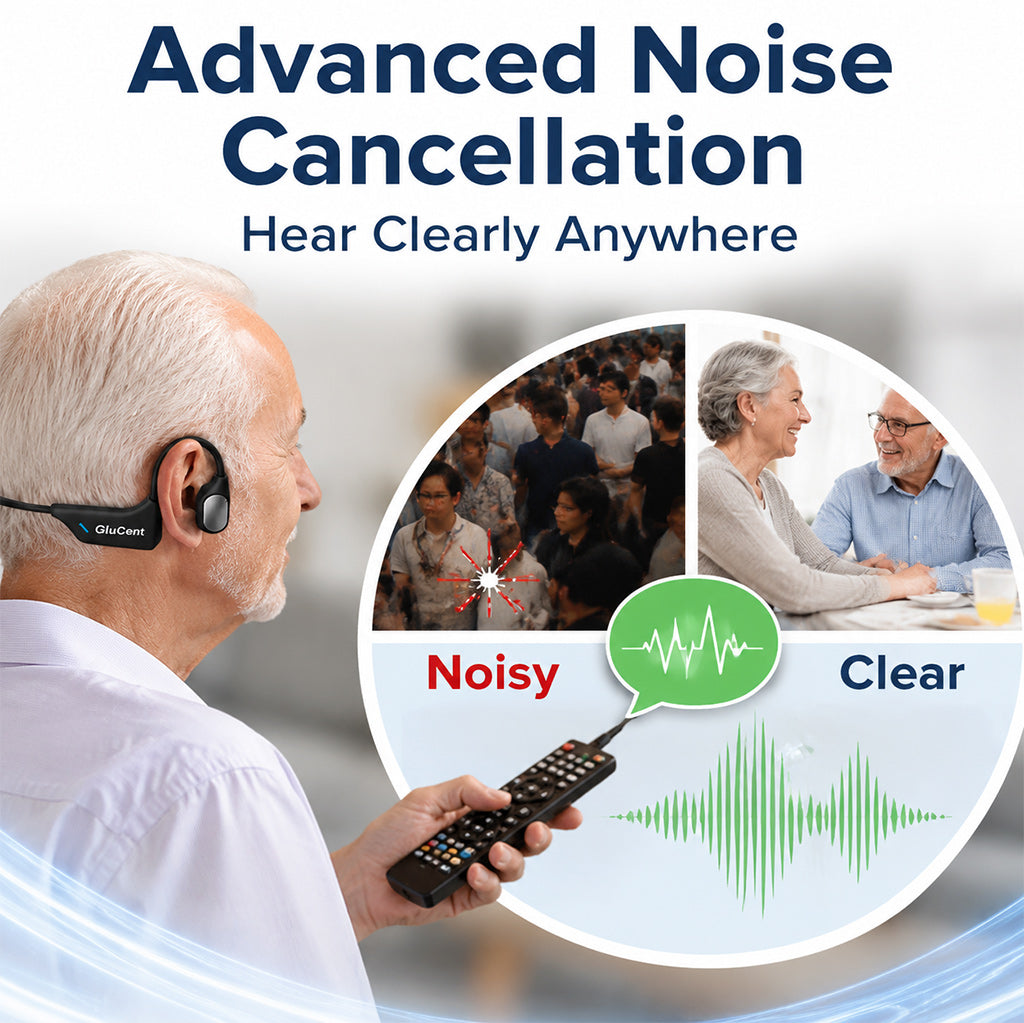 🌎Ends Today: 82% OFF!⏰🏆GluCent®  Bone Conduction Smart Hearing Headphones （Mayo Clinic Recommended）